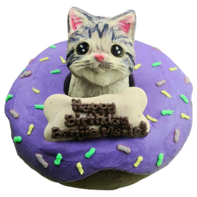 Donut Cake for Cats with 3D Topper 6inch